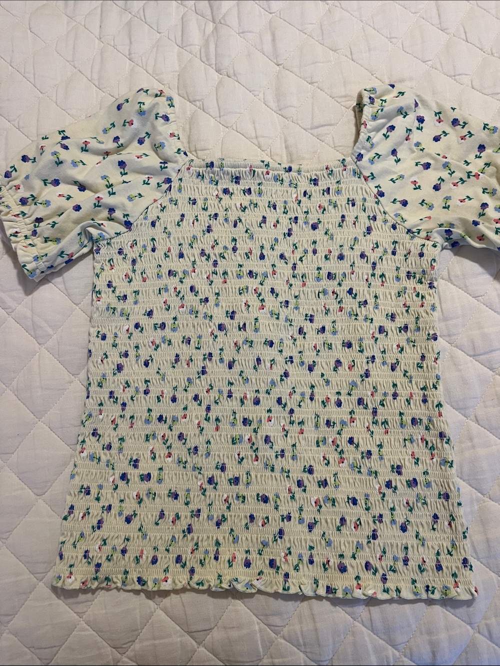 Floral Smocked Top